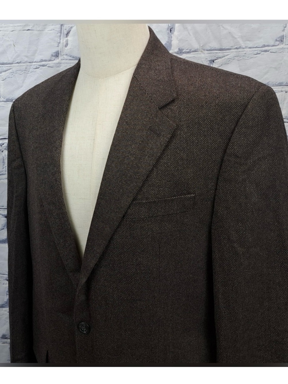 Ralph Lauren Brown Herringbone Blazer